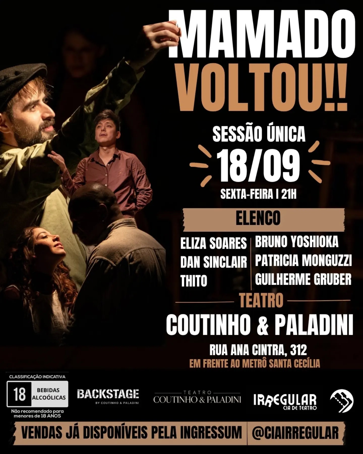 Post: Mamado Voltou, sessão especial 18/09