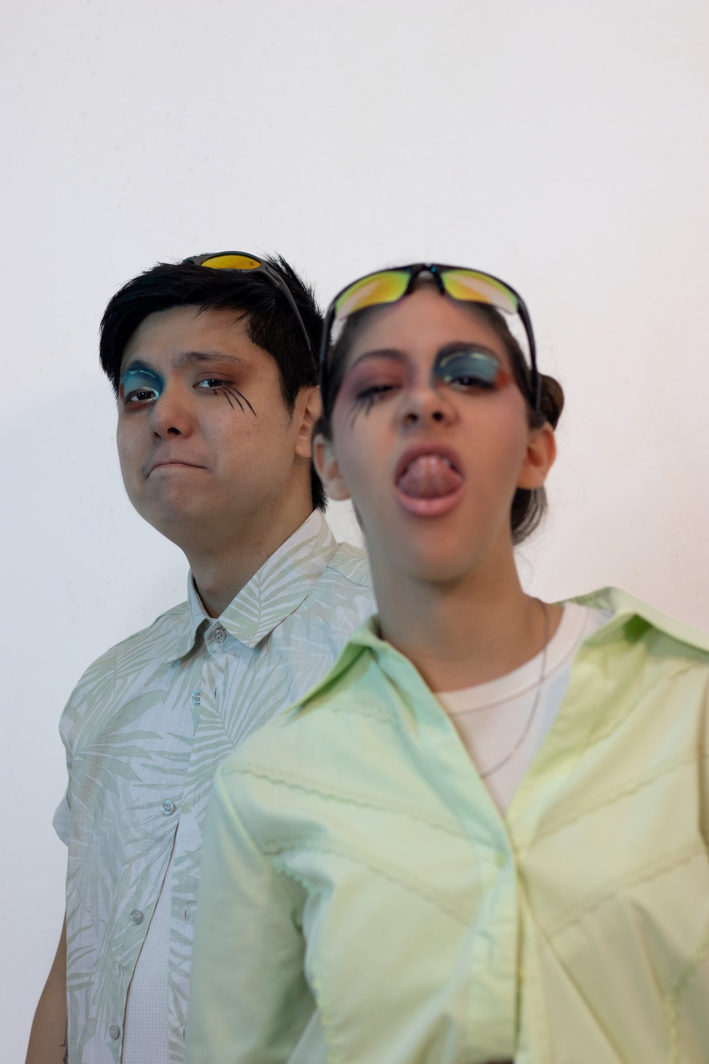 Bruno Yoshioka e Eliza Soares em ensaio de Noite de Reis