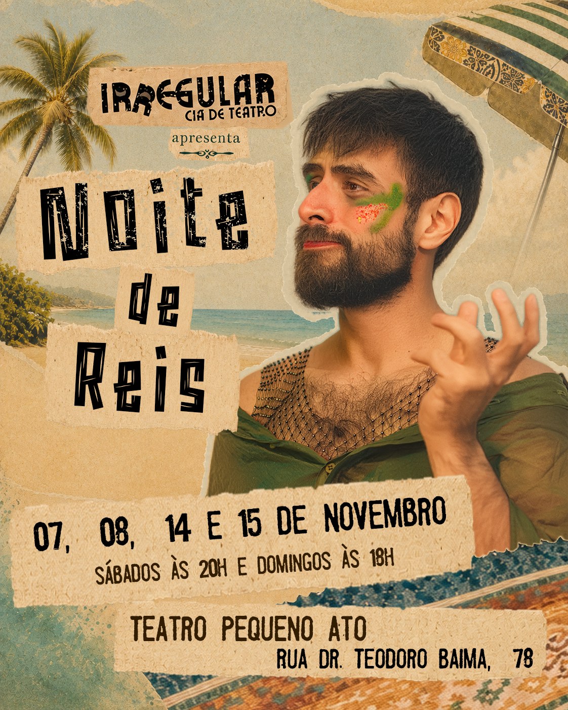 Pôster de Noite de Reis — Dan Sinclair como Seu Tobias Arroto