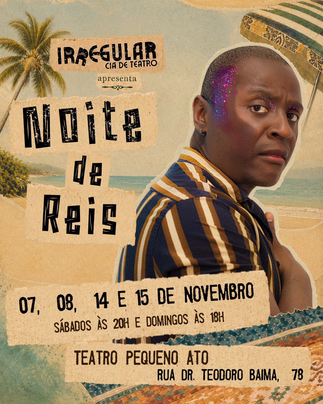 Pôster de Noite de Reis — Thito como Duque Otávio