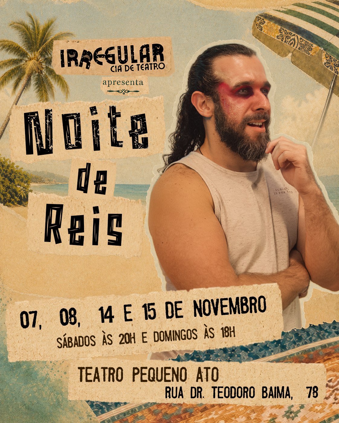 Pôster de Noite de Reis — Vinicius Torres como Antônio